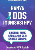 Bunting HPV - Hanya Satu Dos Imunisasi HPV